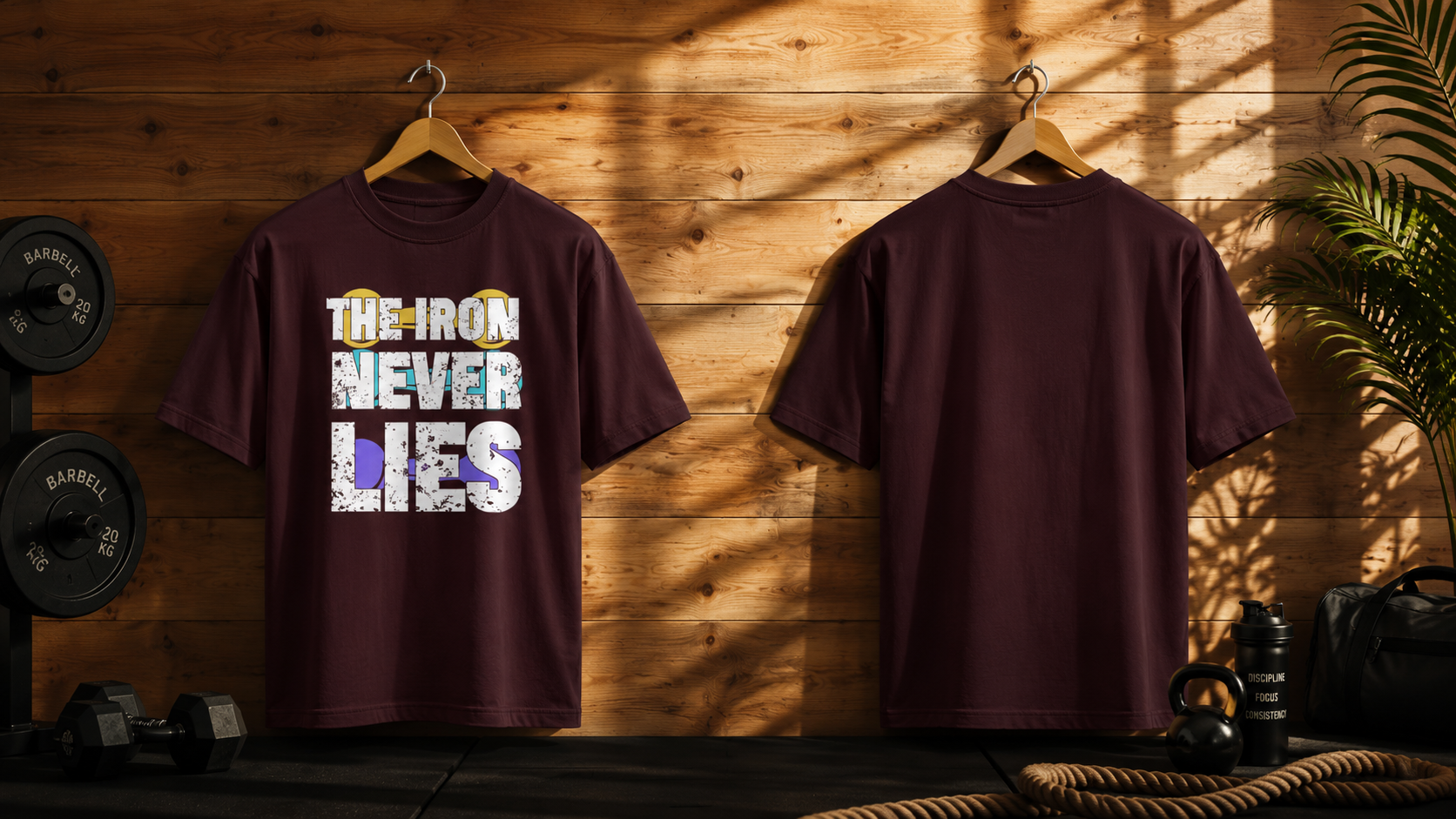 "The Iron Never Lies" Oversized Unisex Graphic T-Shirt