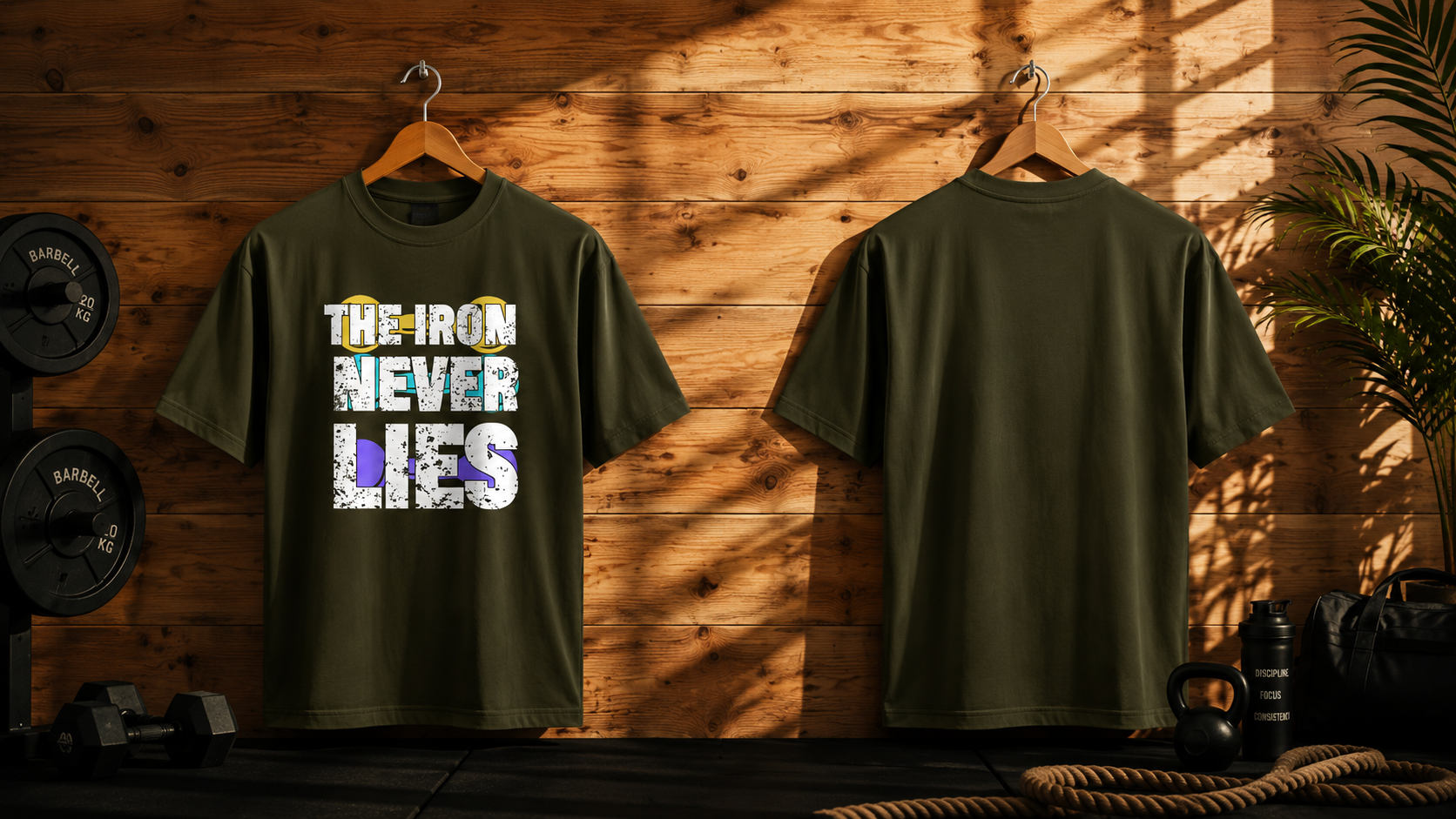 "The Iron Never Lies" Oversized Unisex Graphic T-Shirt